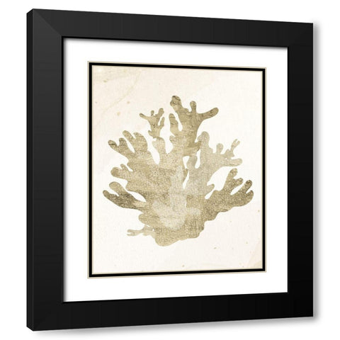 Coral Hue 3 Black Modern Wood Framed Art Print with Double Matting by Allen, Kimberly