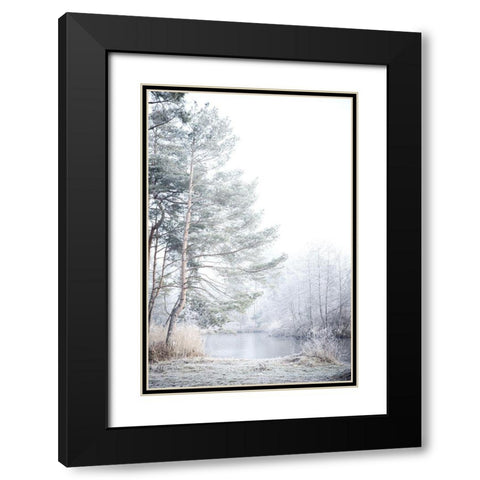 Silence Black Modern Wood Framed Art Print with Double Matting by Allen, Kimberly