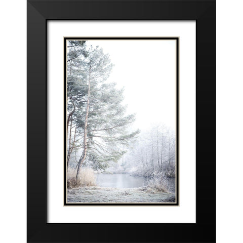 Silence Black Modern Wood Framed Art Print with Double Matting by Allen, Kimberly