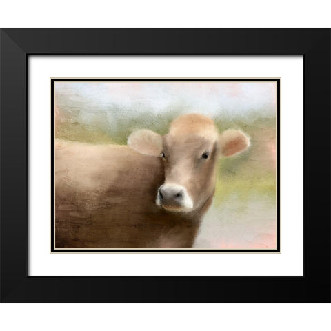 Bessie Black Modern Wood Framed Art Print with Double Matting by Allen, Kimberly