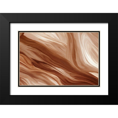 Sands Black Modern Wood Framed Art Print with Double Matting by Allen, Kimberly