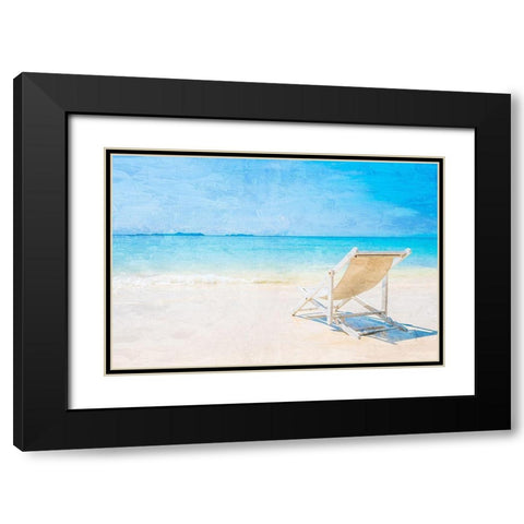 Shore Watching Black Modern Wood Framed Art Print with Double Matting by Allen, Kimberly