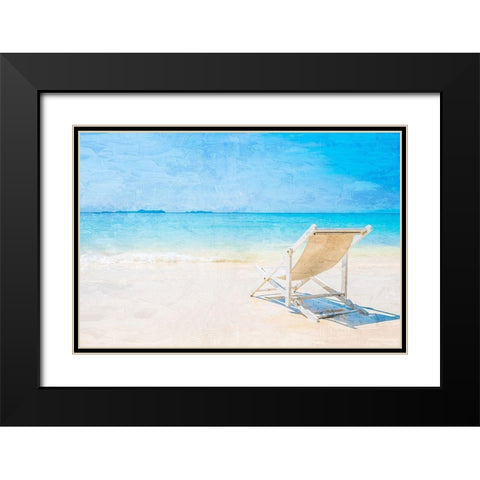 Shore Watching Black Modern Wood Framed Art Print with Double Matting by Allen, Kimberly