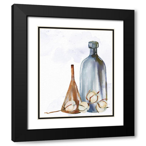 Cotton Vase 2 Black Modern Wood Framed Art Print with Double Matting by Allen, Kimberly