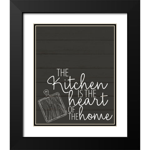 Heart of the Home Black Modern Wood Framed Art Print with Double Matting by Allen, Kimberly