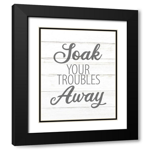 Soak Black Modern Wood Framed Art Print with Double Matting by Allen, Kimberly
