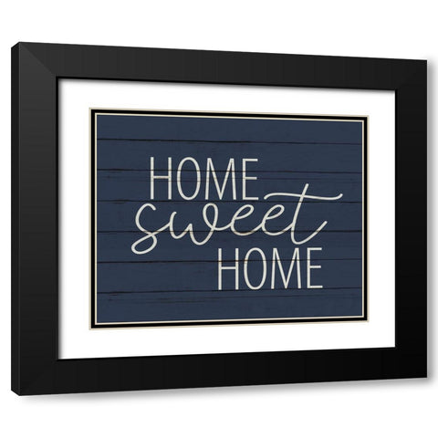 Home Sweet Home Wood Black Modern Wood Framed Art Print with Double Matting by Allen, Kimberly