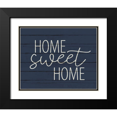Home Sweet Home Wood Black Modern Wood Framed Art Print with Double Matting by Allen, Kimberly