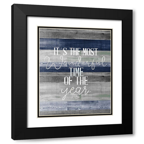 The Most Wonderful Time of the Year Black Modern Wood Framed Art Print with Double Matting by Allen, Kimberly