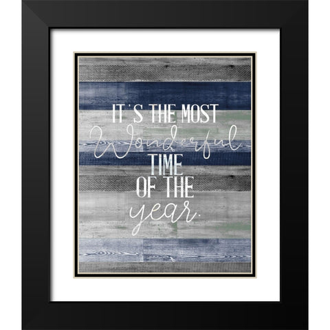 The Most Wonderful Time of the Year Black Modern Wood Framed Art Print with Double Matting by Allen, Kimberly