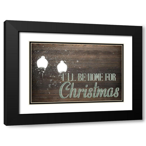 Ill Be Home Black Modern Wood Framed Art Print with Double Matting by Allen, Kimberly