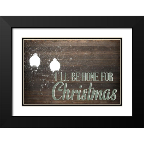 Ill Be Home Black Modern Wood Framed Art Print with Double Matting by Allen, Kimberly