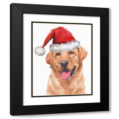 Yellow Lab Lights Black Modern Wood Framed Art Print with Double Matting by Allen, Kimberly
