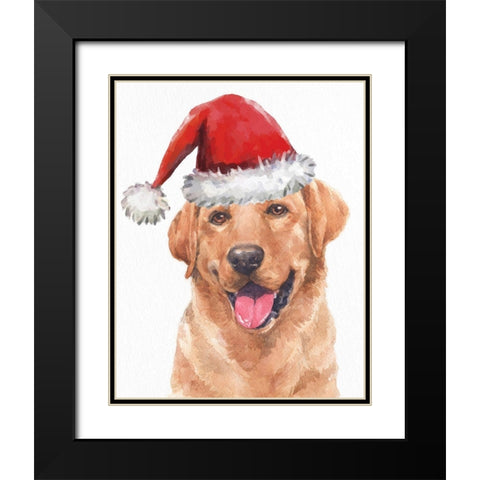 Yellow Lab Lights Black Modern Wood Framed Art Print with Double Matting by Allen, Kimberly