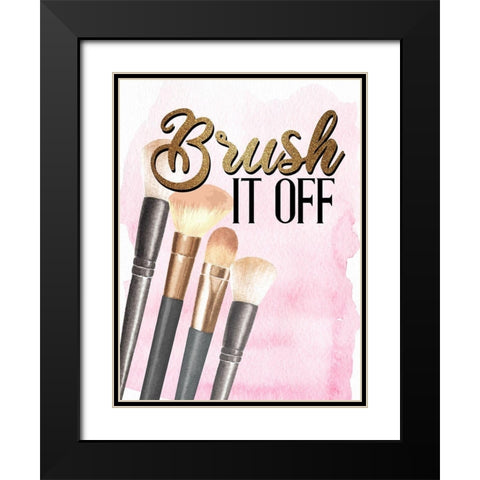 Brush it Off 1 Black Modern Wood Framed Art Print with Double Matting by Allen, Kimberly