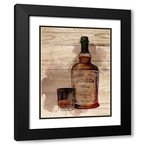 Whiskey 2 Black Modern Wood Framed Art Print with Double Matting by Allen, Kimberly