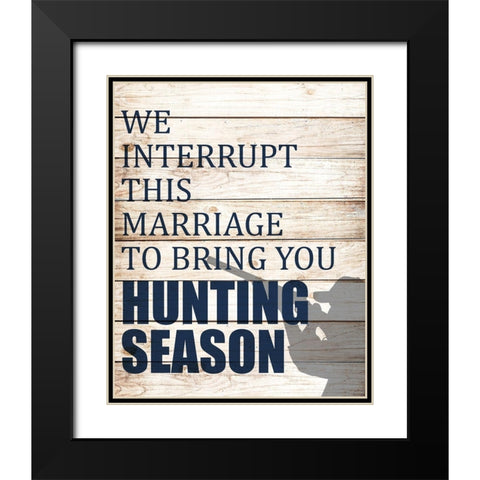 We Interrupt Black Modern Wood Framed Art Print with Double Matting by Allen, Kimberly