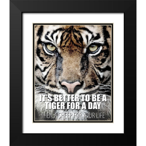A Tiger for a Day Black Modern Wood Framed Art Print with Double Matting by Allen, Kimberly