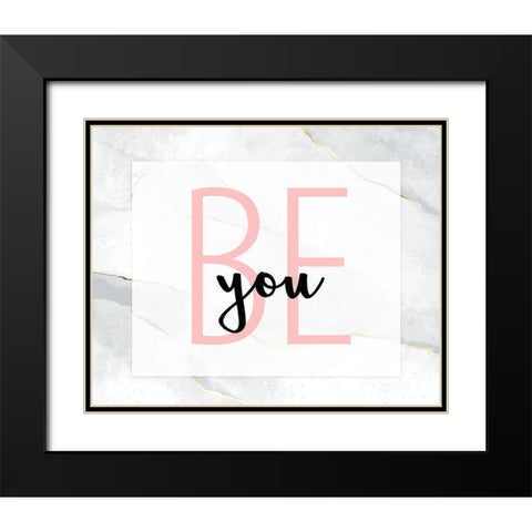 Be You 1 Black Modern Wood Framed Art Print with Double Matting by Allen, Kimberly