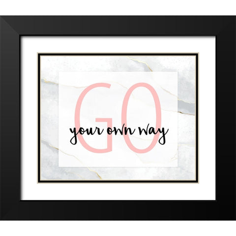 Go Your Own Way 3 Black Modern Wood Framed Art Print with Double Matting by Allen, Kimberly