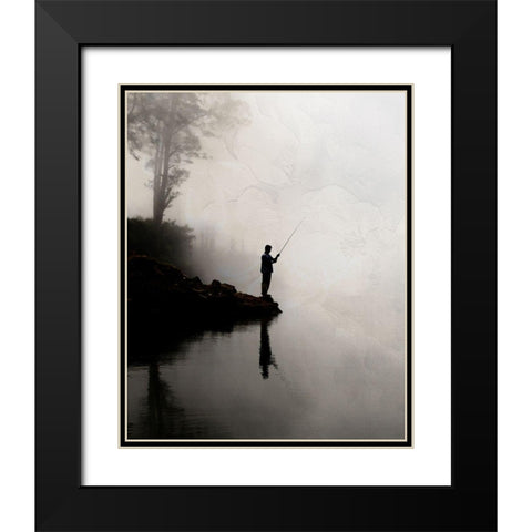 Dusk Black Modern Wood Framed Art Print with Double Matting by Allen, Kimberly