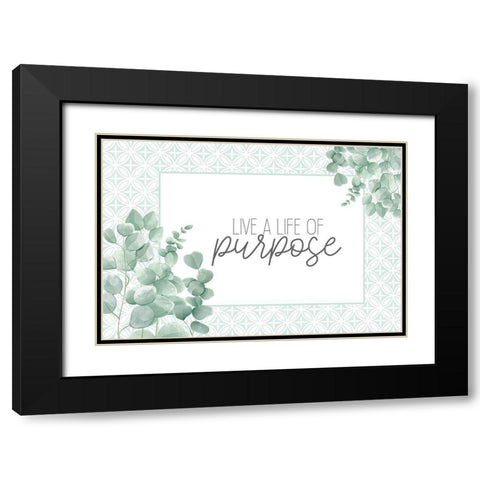 Eucalyptus Mood 1 Black Modern Wood Framed Art Print with Double Matting by Allen, Kimberly