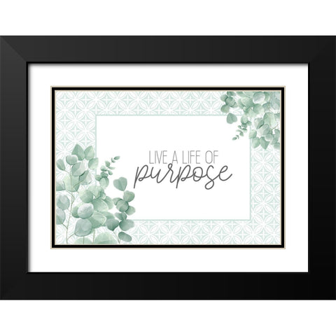 Eucalyptus Mood 1 Black Modern Wood Framed Art Print with Double Matting by Allen, Kimberly