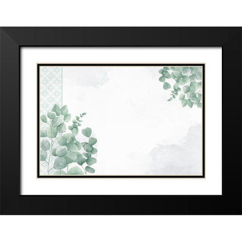 Eucalyptus Mood 3 Black Modern Wood Framed Art Print with Double Matting by Allen, Kimberly