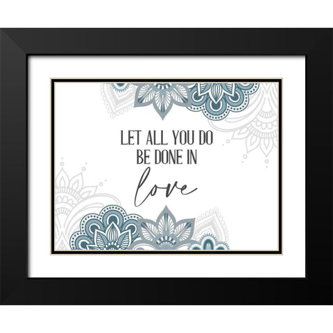 All You Do Black Modern Wood Framed Art Print with Double Matting by Allen, Kimberly