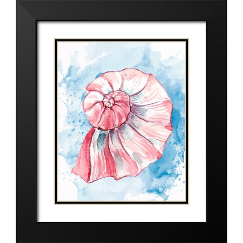 Coast Shell Pastel 2 Black Modern Wood Framed Art Print with Double Matting by Allen, Kimberly