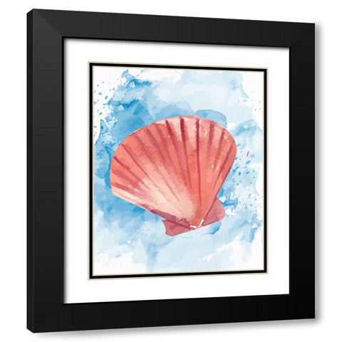 Coast Shell Pastel 3 Black Modern Wood Framed Art Print with Double Matting by Allen, Kimberly
