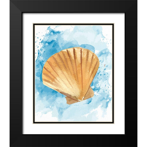 Coast Shell 3 Black Modern Wood Framed Art Print with Double Matting by Allen, Kimberly