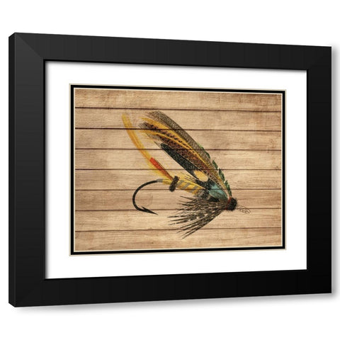 Fly Fishing 1 Black Modern Wood Framed Art Print with Double Matting by Allen, Kimberly