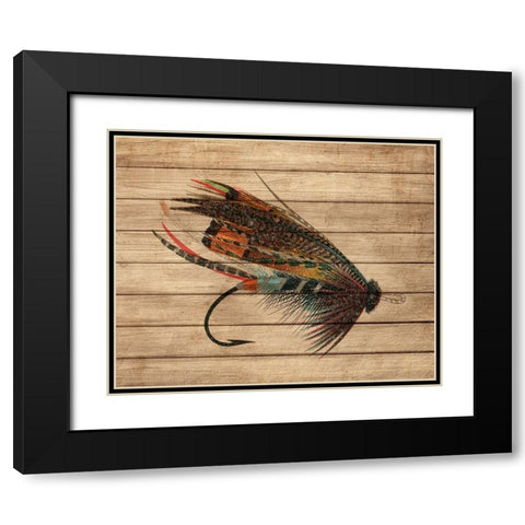 Fly Fishing 2 Black Modern Wood Framed Art Print with Double Matting by Allen, Kimberly