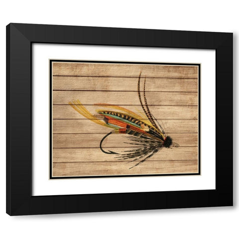 Fly Fishing 3 Black Modern Wood Framed Art Print with Double Matting by Allen, Kimberly
