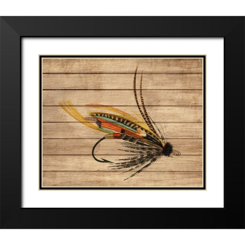 Fly Fishing 3 Black Modern Wood Framed Art Print with Double Matting by Allen, Kimberly