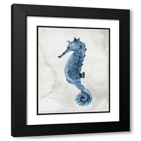 Sea Life 1 Black Modern Wood Framed Art Print with Double Matting by Allen, Kimberly