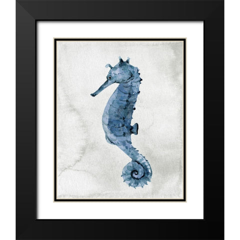 Sea Life 1 Black Modern Wood Framed Art Print with Double Matting by Allen, Kimberly