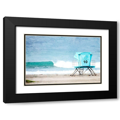 Tower 10 Black Modern Wood Framed Art Print with Double Matting by Allen, Kimberly