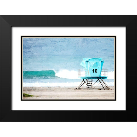 Tower 10 Black Modern Wood Framed Art Print with Double Matting by Allen, Kimberly
