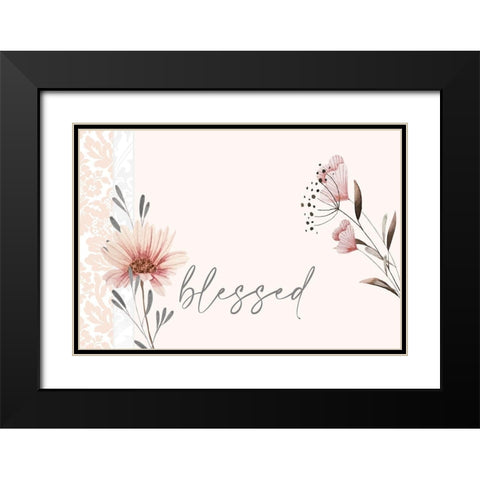 Always Blessed 4 Black Modern Wood Framed Art Print with Double Matting by Allen, Kimberly