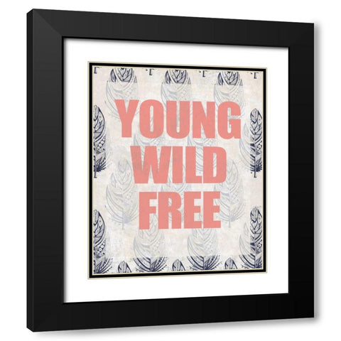Young Wild Free Black Modern Wood Framed Art Print with Double Matting by Allen, Kimberly