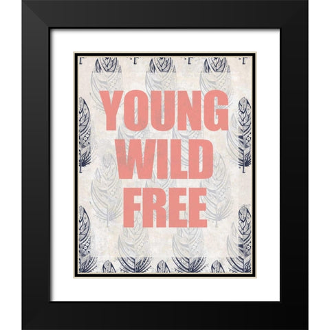 Young Wild Free Black Modern Wood Framed Art Print with Double Matting by Allen, Kimberly