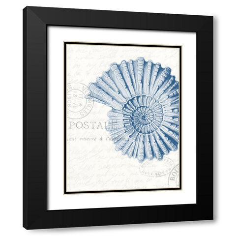 Seaside Card 2 Black Modern Wood Framed Art Print with Double Matting by Allen, Kimberly