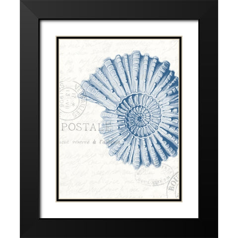 Seaside Card 2 Black Modern Wood Framed Art Print with Double Matting by Allen, Kimberly