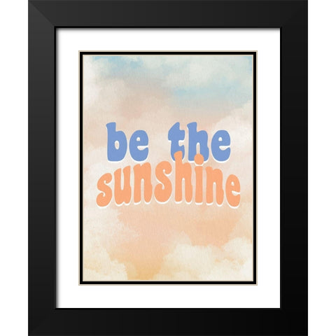 Be the Sunshine Black Modern Wood Framed Art Print with Double Matting by Allen, Kimberly