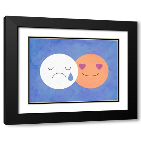 Mood 2 Black Modern Wood Framed Art Print with Double Matting by Allen, Kimberly