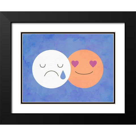 Mood 2 Black Modern Wood Framed Art Print with Double Matting by Allen, Kimberly