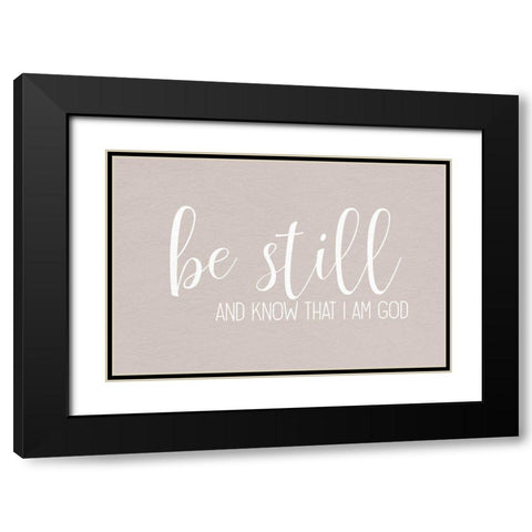 Be Still Springs Black Modern Wood Framed Art Print with Double Matting by Allen, Kimberly