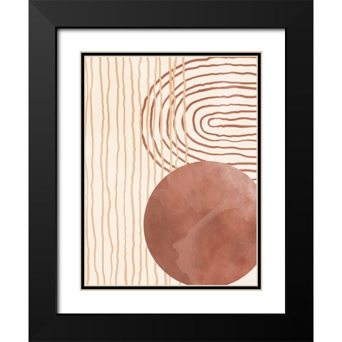 Organic Desert 1 Black Modern Wood Framed Art Print with Double Matting by Allen, Kimberly